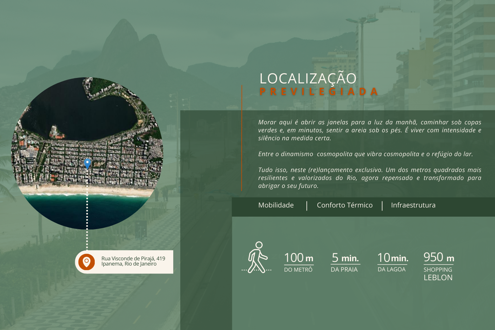 Localização privilegiada na Visconde de Pirajá em Ipanema